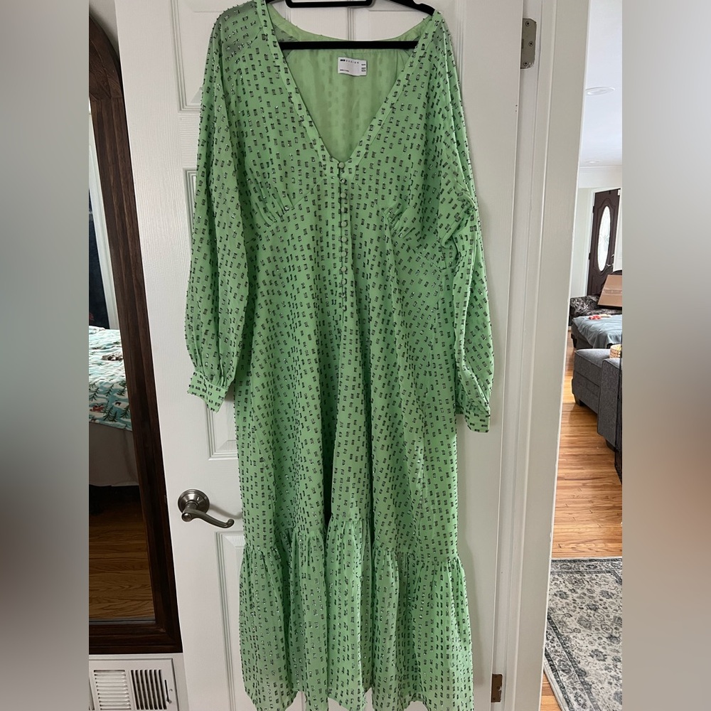 ASOS Design Mint Green Long Sleeve Dress